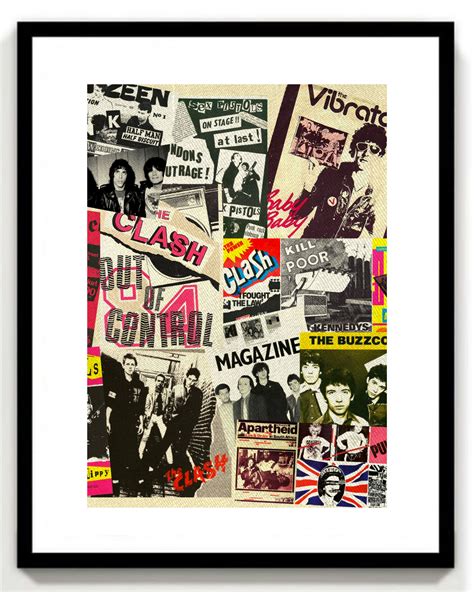 Punk Musik Druck Collage Vintage Poster Musik Liebhaber Etsy De