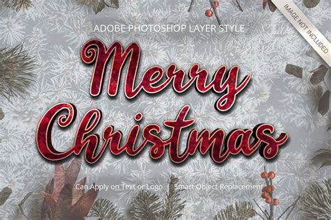 Photoshop Christmas Winter Layer Style Graphic By Anomali Bisu