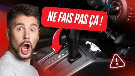 Choses Ne Jamais Faire Une Voiture Bo Te Automatique Pour La