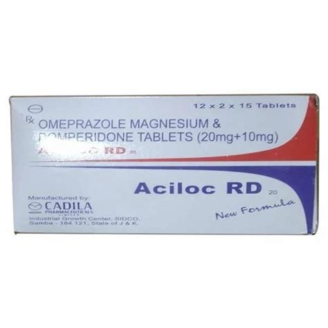 Aciloc Rd Omeprazole Magnesium And Domperidone Tablets At Rs 400box In