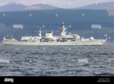 HMS Kent F78 A Type 23 Or Duke Class Frigate Of The Royal Navy Off