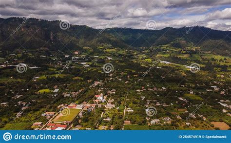 Aerial Photo of the Municipality of Almoloya De Alquisiras, the Landscape, Trees, Mountains ...