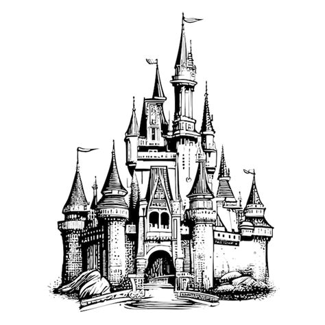 How To Draw A Disney Castle