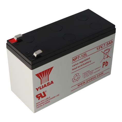 YUASA NP7 12L Akku Blei PB 12 Volt 7000mAh Mit 6 3mm Kontakten 12