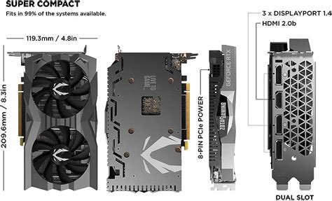 Zotac Gaming Geforce Gtx Super Gb Gddr Bit Gaming Graphics