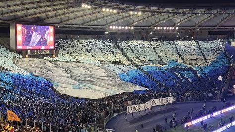 Roma Lazio La Coreografia Della Curva Nord Per Il Derby Foto Roma News