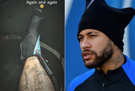 Neymar Posta Foto E Lamenta Les O No Tornozelo De Novo E De Novo