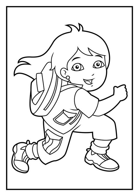 Dibujo De Go Diego Go Para Colorear Y Pintar 14707