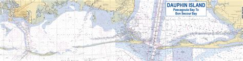 Dauphin Island Nautical Chart Map Detail