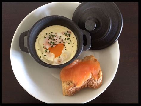 Oeufs cocotte au saumon fumé Graine de faim kely