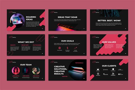 Digital Advertising Agency Powerpoint Presentation Template By Amber Graphics Thehungryjpeg