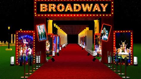 Broadway Theme On Behance Broadway Theme Corporate Event Design