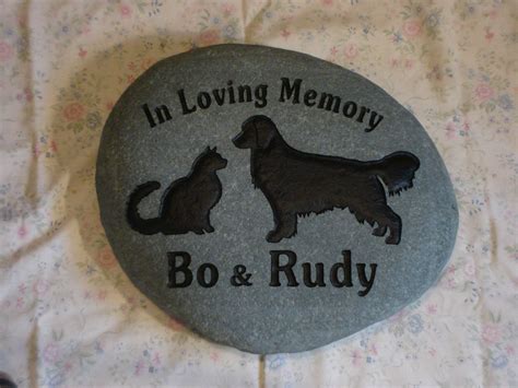 loving memory written in stone | Memorial stones, Stone engraving, Pet ...