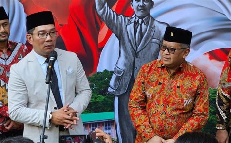 Ridwan Kamil Jadi Cawapres Pendamping Ganjar Hasto Bilang Begini