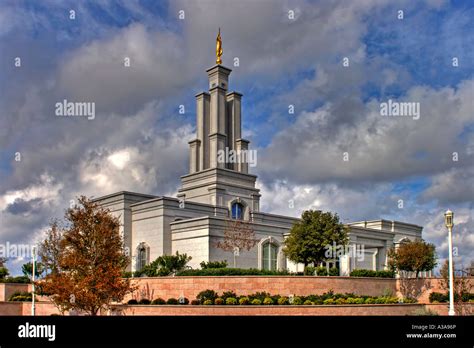 San Antonio Texas LDS Temple Side Stock Photo - Alamy