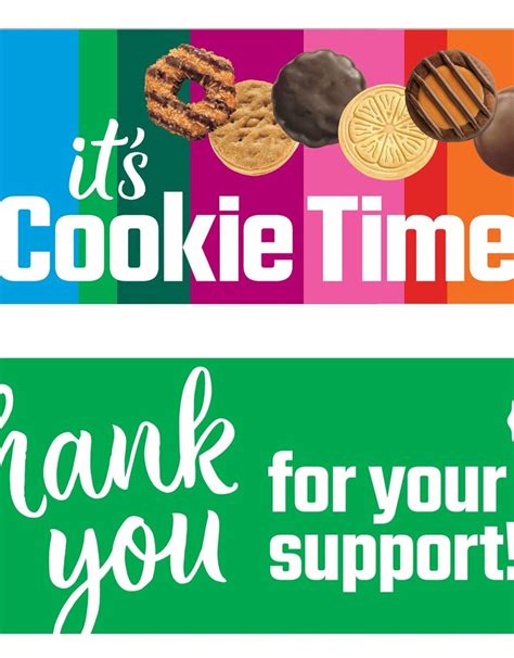 Abc Bakers It S Cookie Time Rollabanner Girl Scouts Of Silver Sage