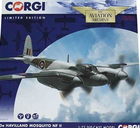 Modely Letadel Mosquito De Havilland Corgi AA32819 Mosquito NF Mk II