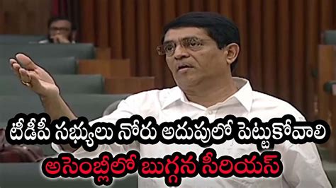 Minister Buggana Rajendranath Fires On TDP Leaders In AP Assembly YouTube