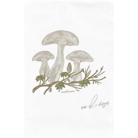 Mushrooms Flour Sack Towel BeBeBlu Designs