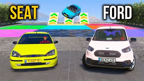 Seat Vs Ford Arabalar Renkli Havuz Parkurunda R Mcek Abi Ile Gta