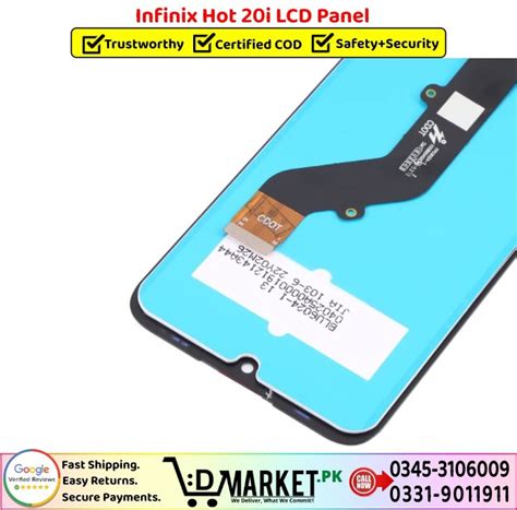 Infinix Hot 20i X665 LCD Panel Price In Pakistan Fast Secure