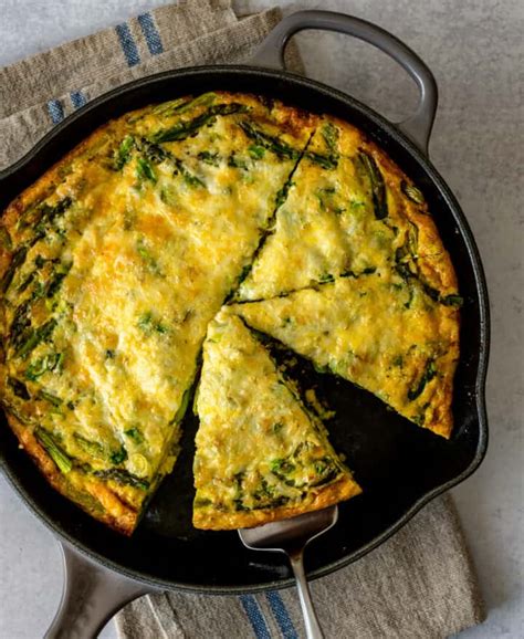 Asparagus Frittata (Oven baked!) - Pinch and Swirl