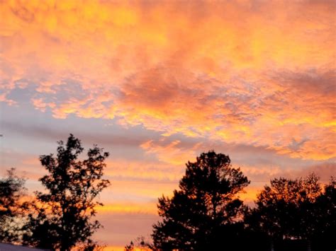 Beautiful Orange Sunset Over Belleview Ocala