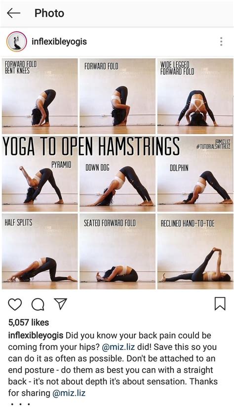 Yoga Sequence To Open Hamstrings Yoga Asanas Hamstring Yoga Glute