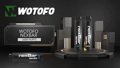 Wotofo Nexbar Puffs Disposable Pod Mah Ml Nic Usb Type C