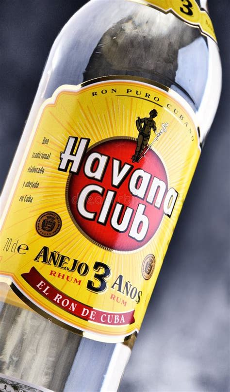 Bottle of Havana Club White Rum Editorial Photography - Image of drink, bottle: 116547682