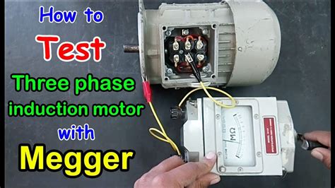 How To Test 3 Phase Induction Motor With Megger In Hindiurdu Megger