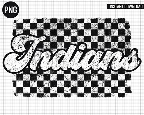 Indians Retro Team Design Png Indians Mascot Png Digital - Etsy