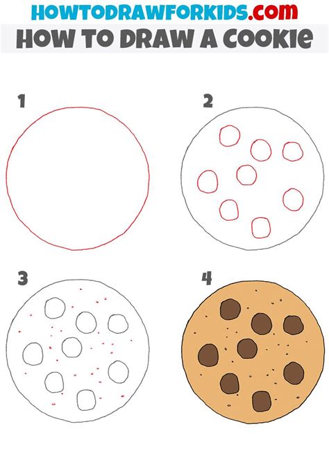 How To Draw A Cookie Easy Drawings Easy Doodles Drawings Art