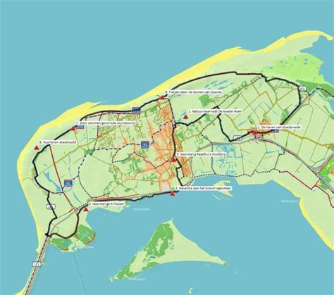 Gps Fietsroute Goedereede Ouddorp De Punt Van Goeree Km