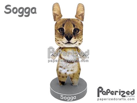Sogga Paperized Ironic Memes Serval Cats Paper Toys