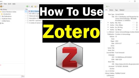 How To Use Zotero A Complete Beginner S Guide YouTube