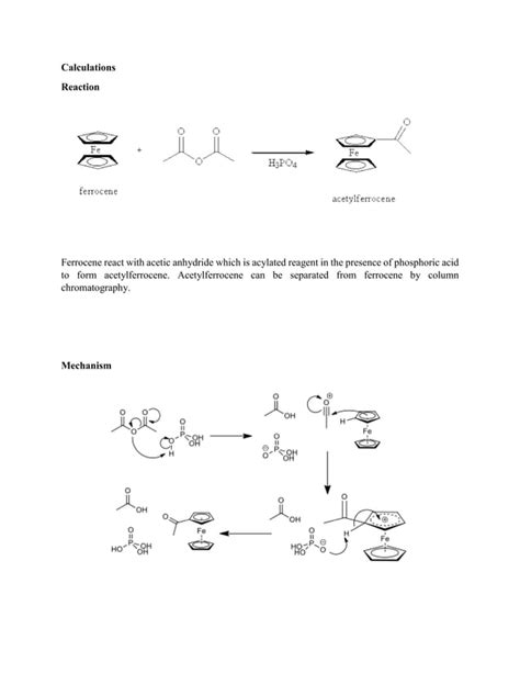 Preparation Of Ferrocene From Aetylferrocene