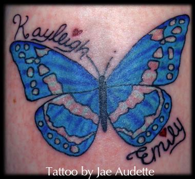 Blue Butterfly By Jae Audette TattooNOW