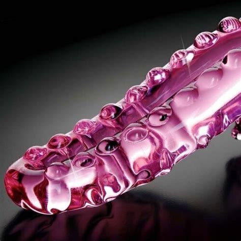 Inch Pink Crystal Glass Pleasure Wand Dildo Penis Women G Spot