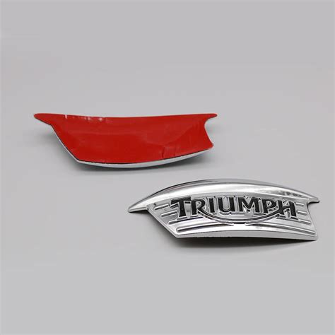 Motorcycle Chrome 3D ABS Fuel Gas Tank Emblem Badge Sticker For Triumph