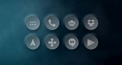 An Image Of A Dark Background With Different Icons