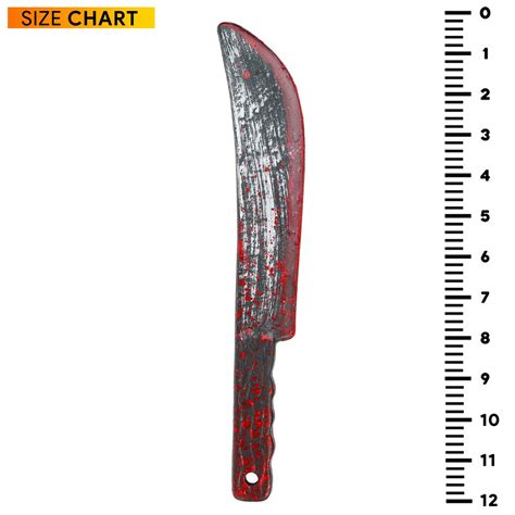 Bloody Butcher Knife Prop Blood Stained Fake Costume Knives Props For