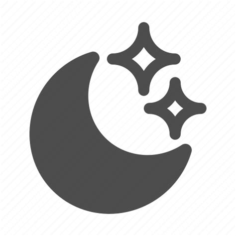 Moon Night Stars Icon Download On Iconfinder