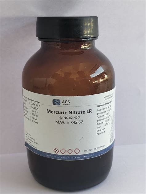 Mercuric Nitrate Mercury Dinitrate Latest Price Manufacturers