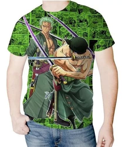 Camisa Camiseta Anime One Piece Zoro Exclusiva Unissex MercadoLivre