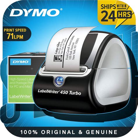 Dymo Label Printer Labelwriter 450 Turbo Direct Thermal Label Printer Fast Printing Great