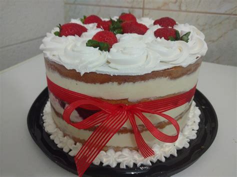 Bolo Naked Cake De Leite Ninho Acetato Feito Por Rose Dutra