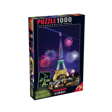 Puzzle Pi Ces Phosphorescent Tour Eiffel Jeux Et Jouets