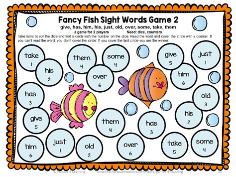 Sight Word Games For First Grade Spelling