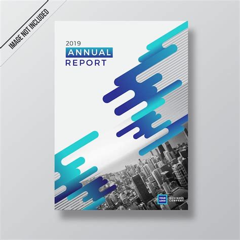 Plantilla De Portada De Informe Anual De Diseño De Estilo Abstracto